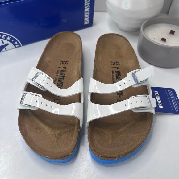 Birkenstock Other - Birkenstock Ibiza Patent Leather White Narrow 1000570 Women 11/Men 9/EU 42 NWB